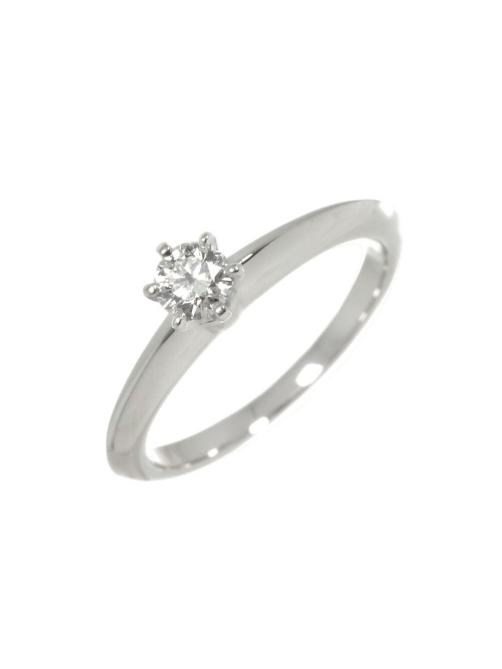 Tiffany & Co Solitaire Diamond Ring Platinum